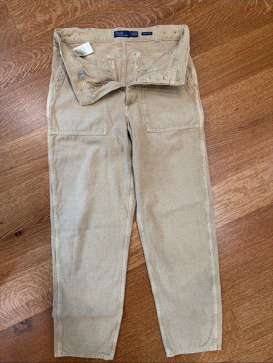 Polo Ralph Lauren Pants - Polo by Ralph Lauren Women's Tan Cotton Trousers